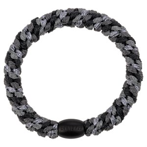 Bon Dep - Kknekki Hårelastik, Mix Charcoal Grey Glitter